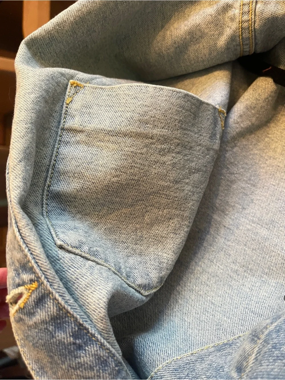 FREE PEOPLE We The Free Avery Denim Jacket / Got The Blues Sz S NWT - Picture 11 of 13